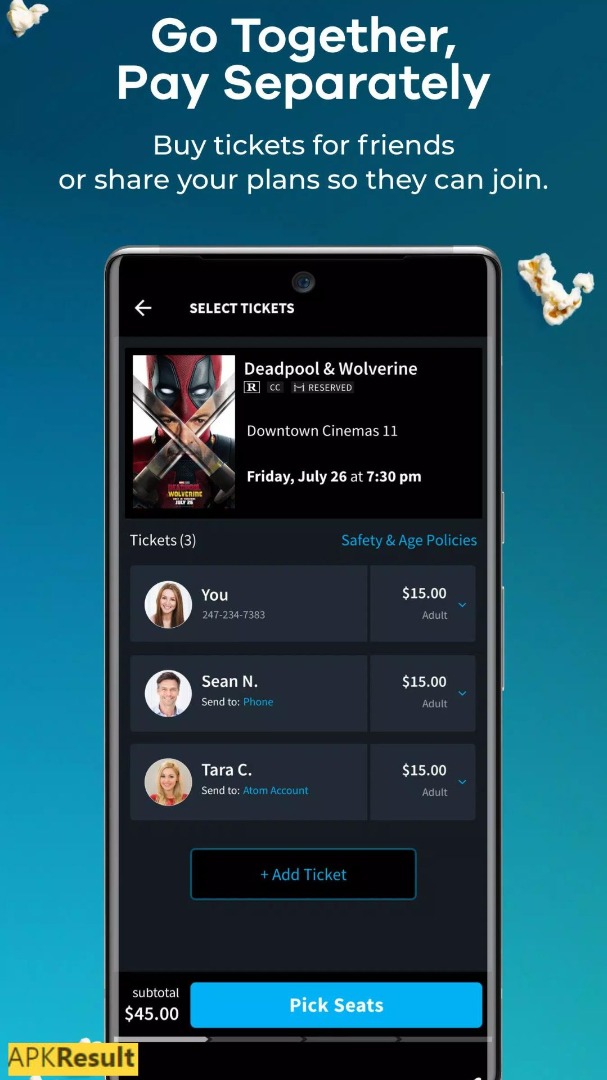 Atom Tickets Mod App