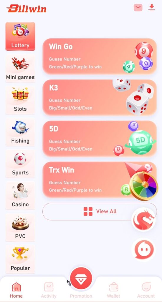 Biliwin Lottery APK 2024