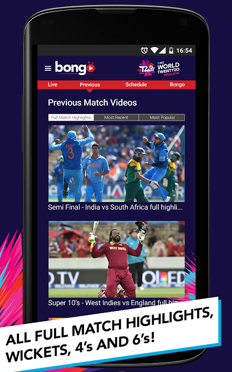 Bongo Cricket App