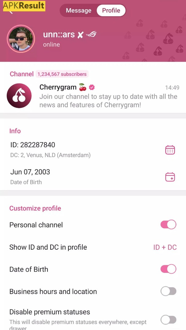 Cherrygram Mod App