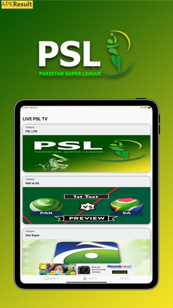 Live PSL TV App