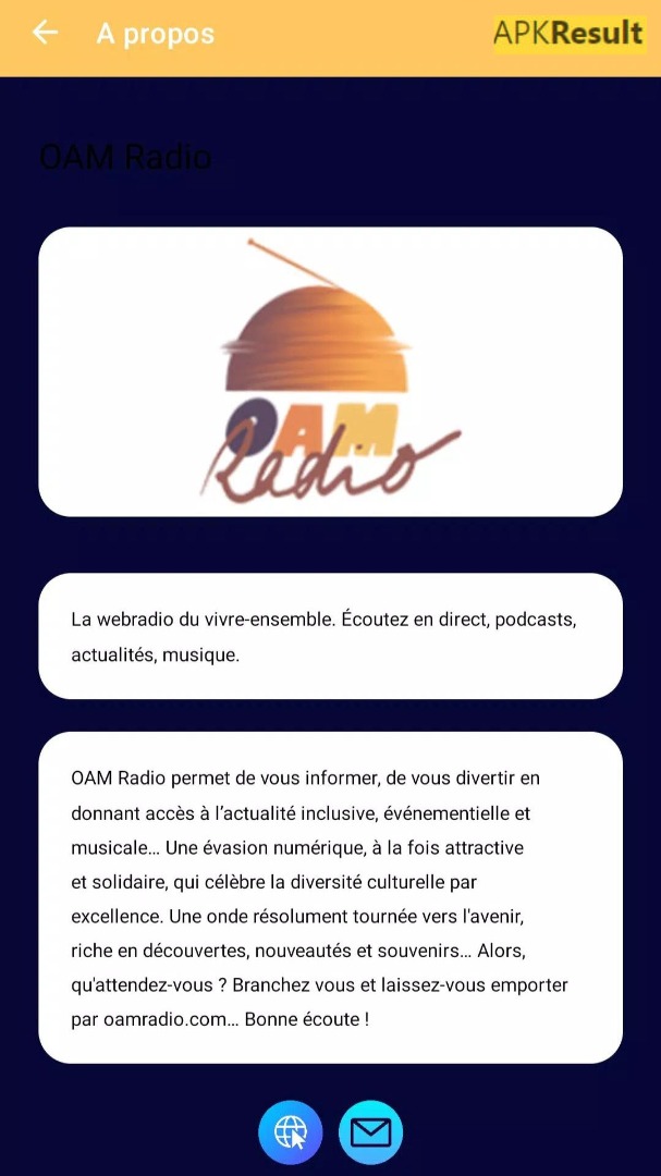 OAM Radio App