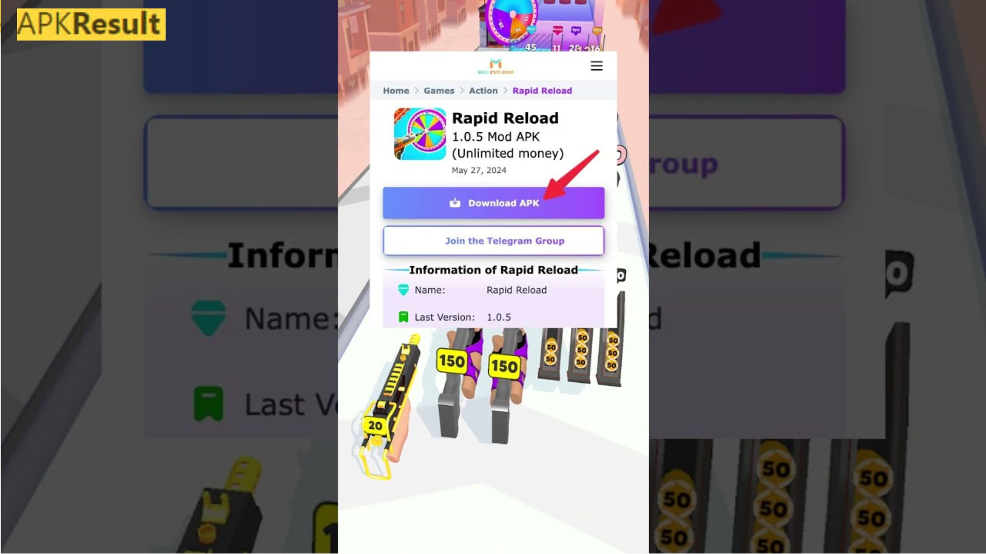 Rapid Reload Mod App