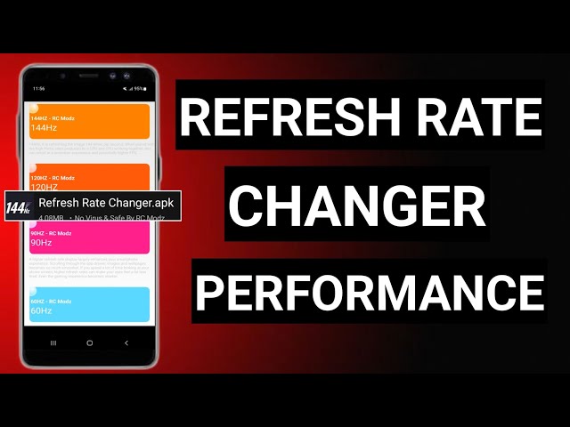 Refresh Rate Changer App